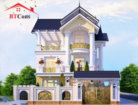 Biệt thự 3 tầng mái thái đẹp khiến bạn không nỡ rời bước