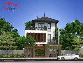 Thiết Kế Biệt Thự Mái Thái 3 Tầng Tại Đồng Nai