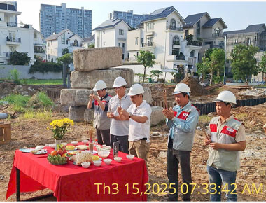 Công trình thi công nhà phố Chị Hà