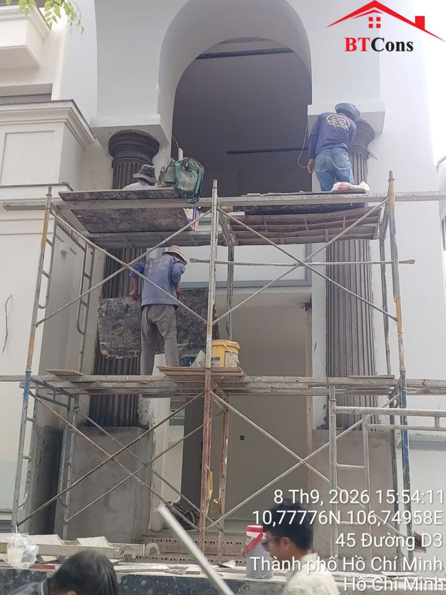 Xây Nhà Phố Theo Bản Vẽ Tại Bình Thạnh - Tư Vấn Phương Án Thi Công
