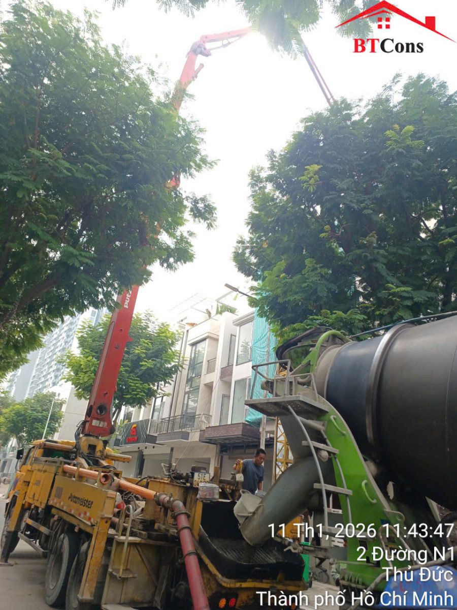 Đơn Vị thi công nhà phố tại Tp.Thủ Đức【BTCONS 098 674 88 36】