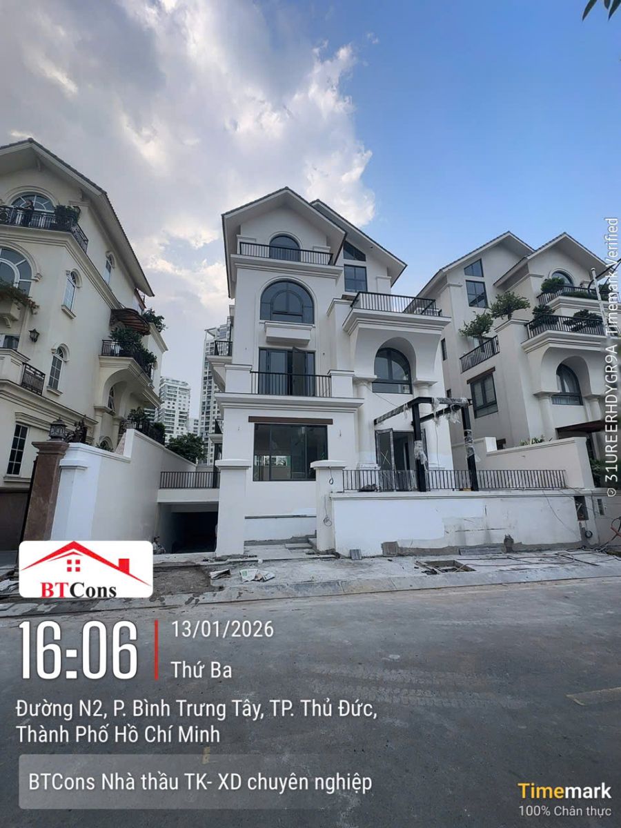 Báo Giá Thiết Kế Thi Công Biệt Thự Tp Thủ Đức năm 2026【BTCONS 098 674 88 36】 – Chi Tiết, Minh Bạch